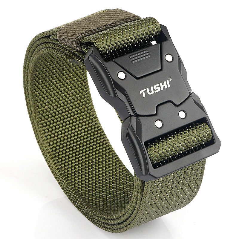 Quick Release Release Buckle Leisure Men's Leather Belt