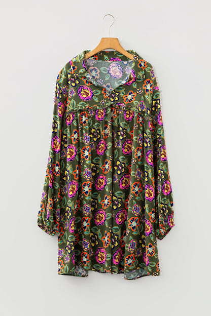 Threaded Pear Lorelai Collared Loose Mini PLUS Dress