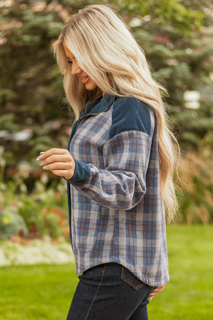 Threaded Pear Latara Zip Up Snap Jacket