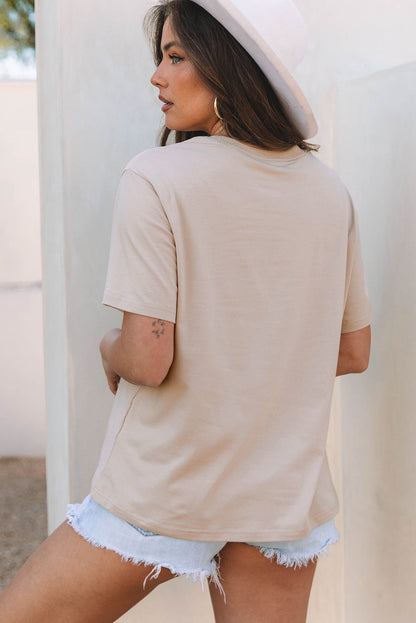 Threaded Pear Checkered Baseball Graphic Tee