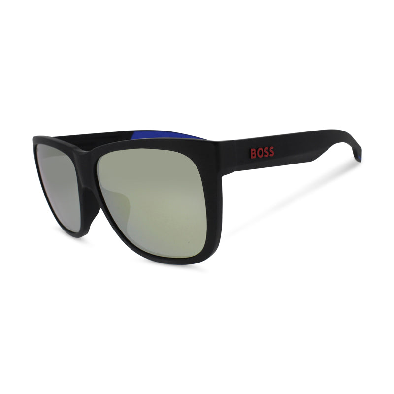 Hugo Boss Matte Black Blue Men's Sunglasses 1453 0VK *EX DISPLAY*