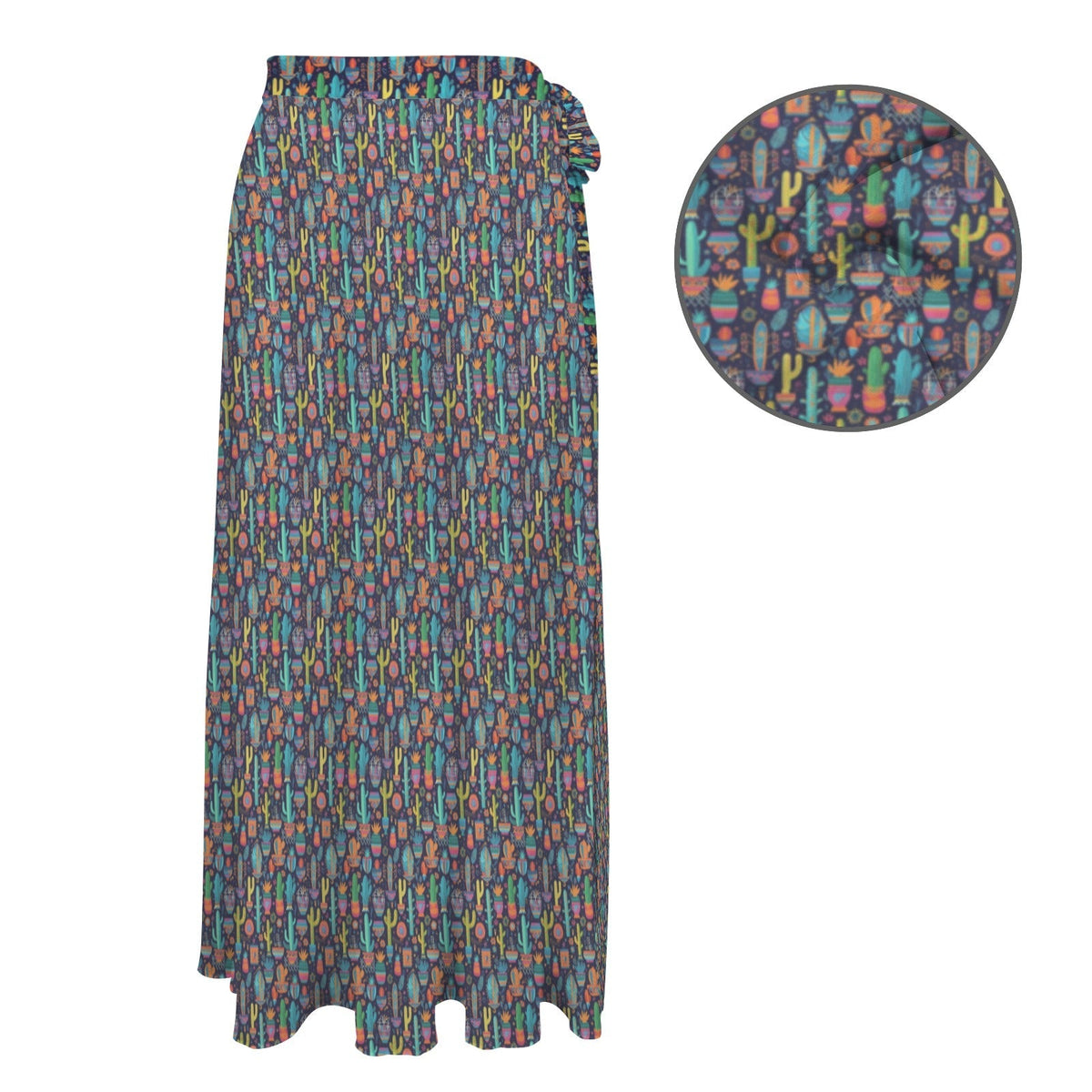 Baha Ranch Cactus Crazy Beach Coverup Skirt