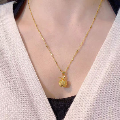 Sparkling Pendant Alloy Necklace for Women | Elegant Crystal Statement Jewelry | Trendy Long-Lasting Fashion Necklace for Casual & Formal Wear