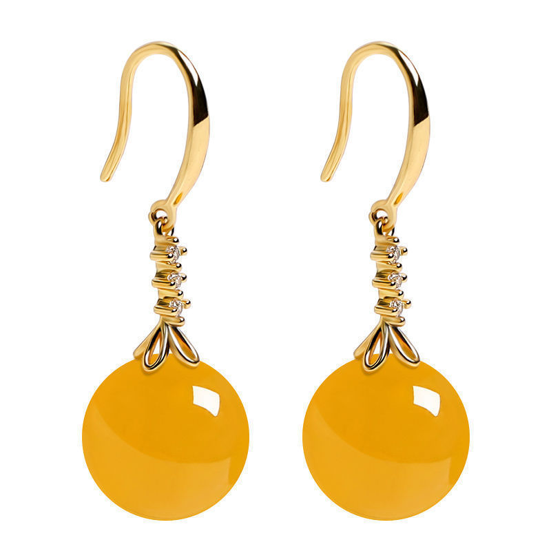 Women’s Elegant Silvering Chalcedony Earrings | High-Sense Green Agate Drop Earrings | Trendy Minimalist Gemstone Jewelry | Luxury-Label Statuesque Radiant Accessory | 2026 High-Fashion Botanical Essential