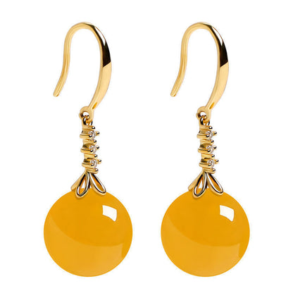 Women’s Elegant Silvering Chalcedony Earrings | High-Sense Green Agate Drop Earrings | Trendy Minimalist Gemstone Jewelry | Luxury-Label Statuesque Radiant Accessory | 2026 High-Fashion Botanical Essential