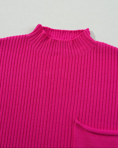 Ayla Short Sleeve Sweater - Bright Pink