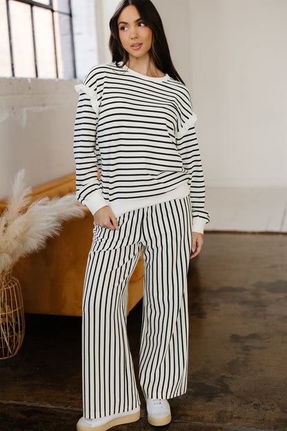 Threaded Pear Stella Trim Drop Shoulder Lounge Set