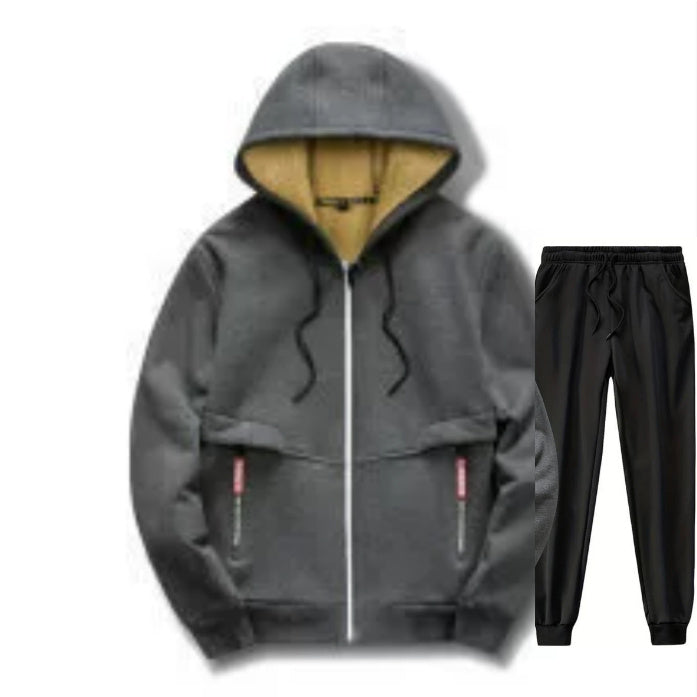 Hooded Thick Fleece Cardigan