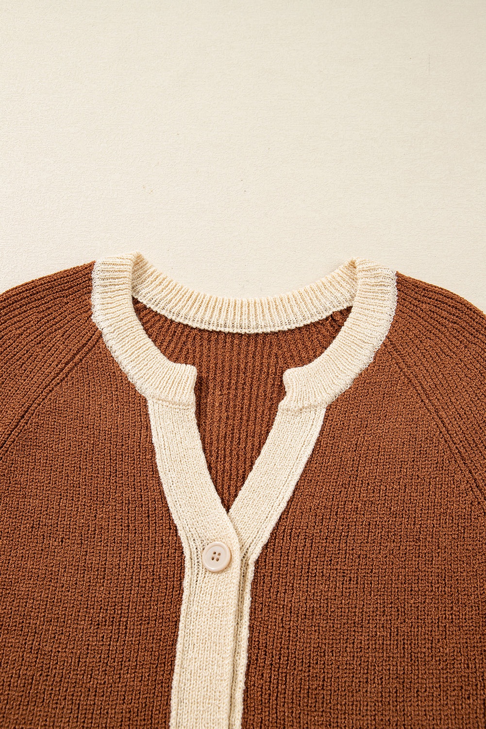 Threaded Pear Gabriella Knit Neckline Short Cardigan