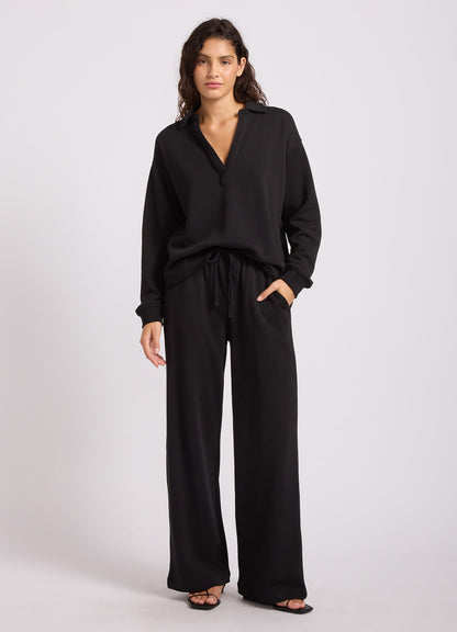 French Terry Wide Leg Pant