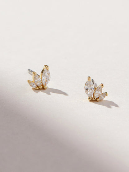 Kennedy Gold Stud Earrings