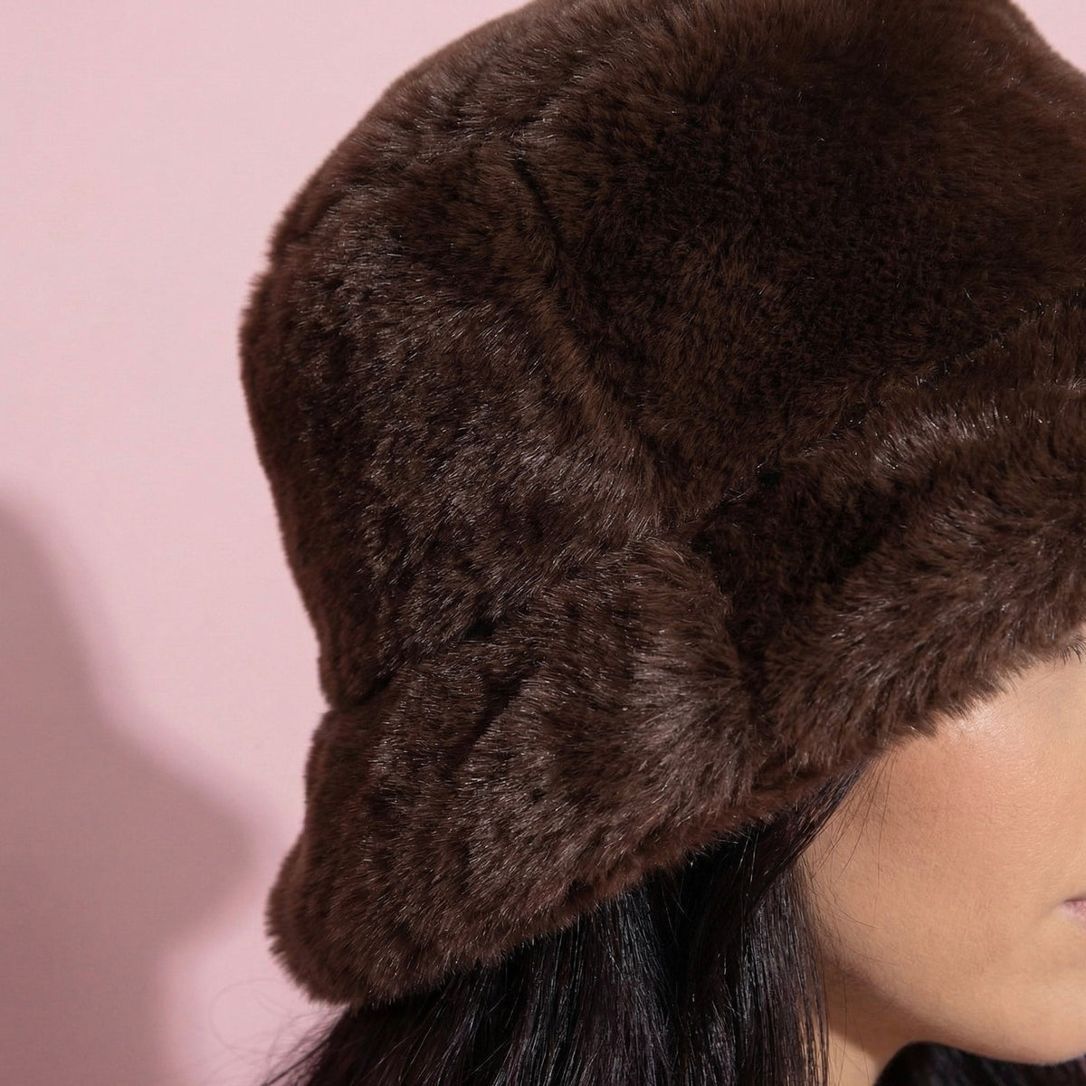 Anna-Kaci Women's Plush Furry Bucket Hat with Soft Cozy Lining