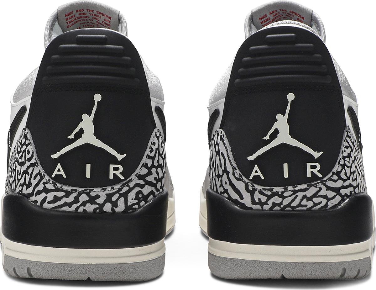 Air Jordan Men's Legacy 312 Low 'Tech Grey Fire Red Black' Sneakers