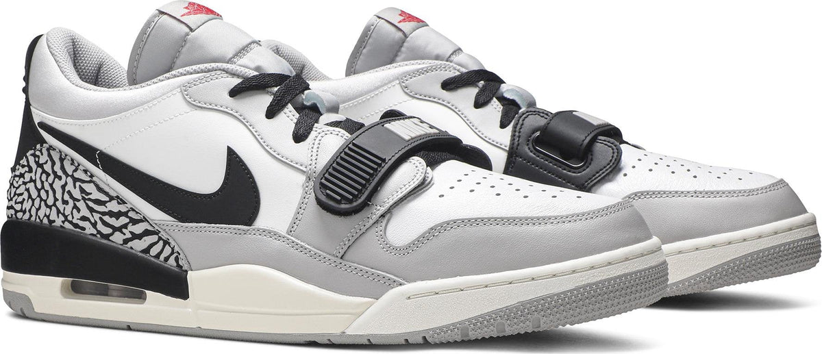 Air Jordan Men's Legacy 312 Low 'Tech Grey Fire Red Black' Sneakers