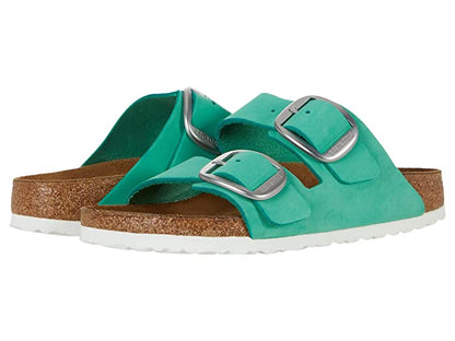 Birkenstock Arizona Big Buckle Nubuck Leather Bold Jade