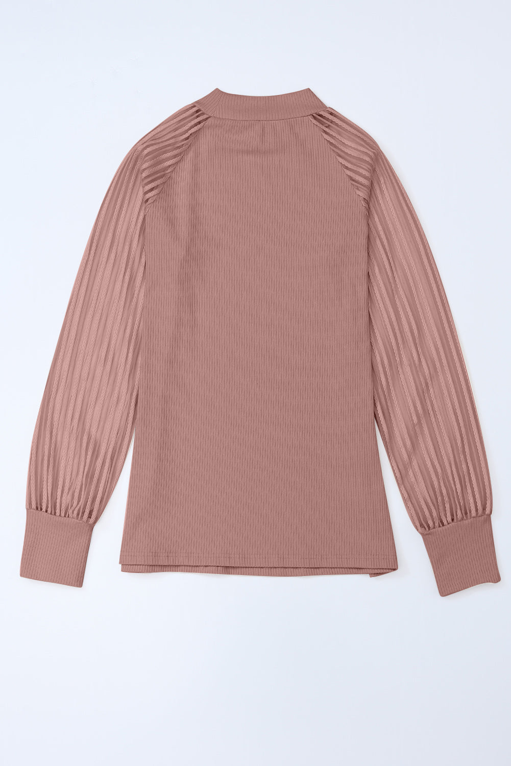 Threaded Pear Elizabeth Crewneck Ribbed top Long Sleeve Top