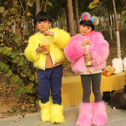 Kids' Faux Fur Coat