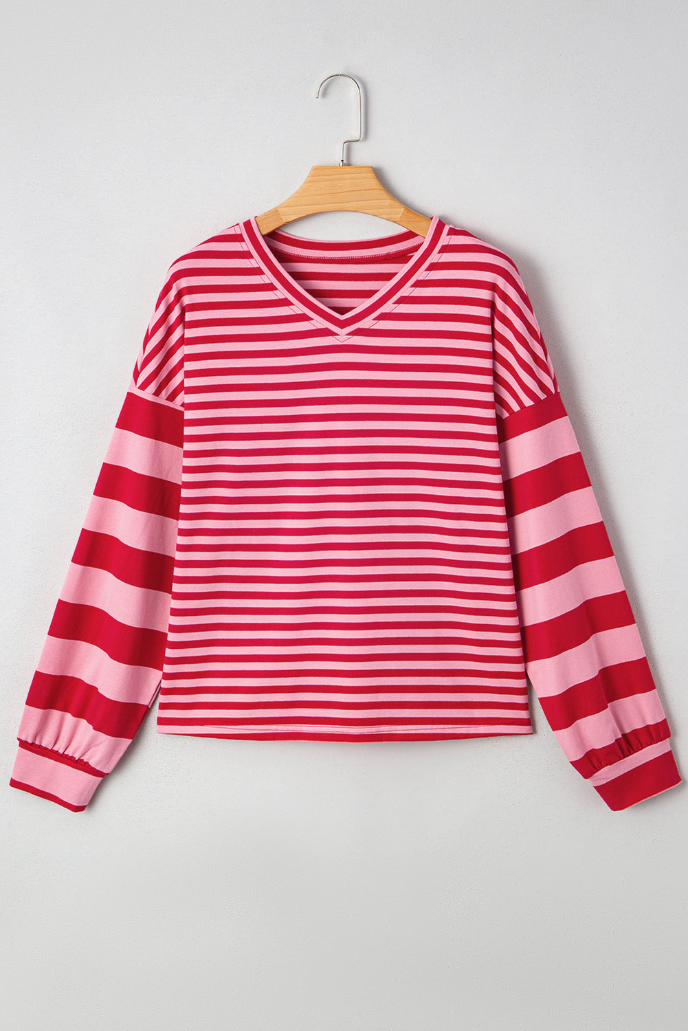 Threaded Pear Annika Shoulder Patchwork Sleeve Pullover