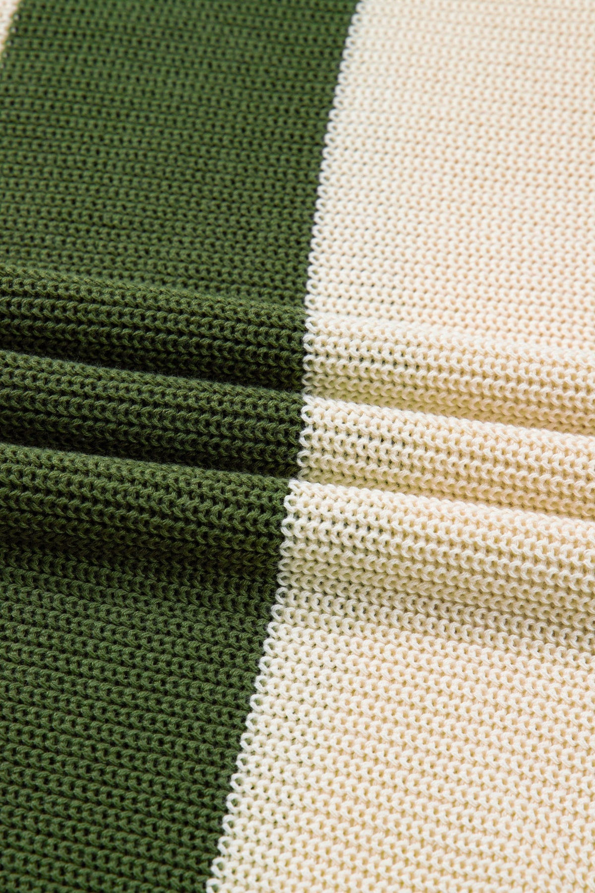 Threaded Pear Violet Stripe Colorblock Notched PLUS Sweater
