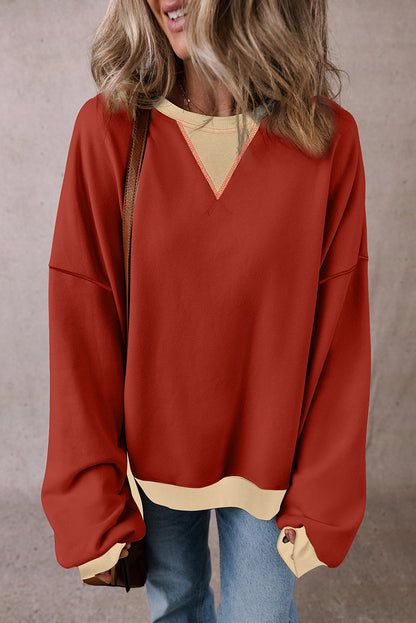 Threaded Pear Abigail Drop Shoulder Oversized Sweatshirt