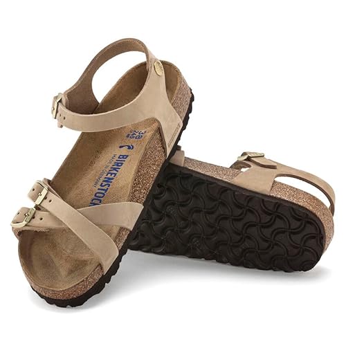 Birkenstock Unisex Kumba Natural Leather Soft Foodbed Sandcastle