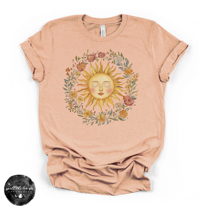 Celestial Sun Tee | Mystical Sun Graphic T-Shirt