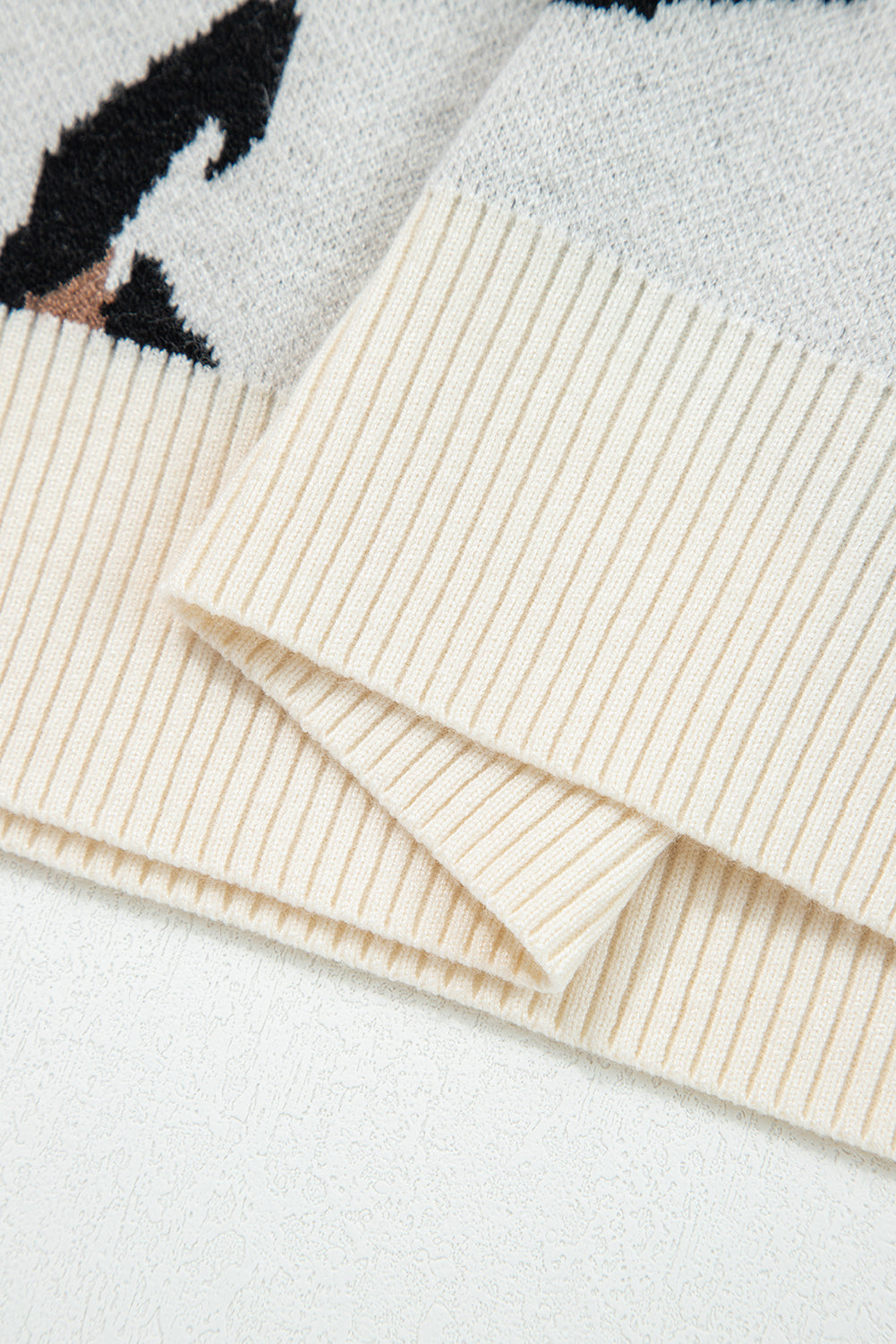 Threaded Pear Jocelyn Block Patchwork Sleeve Sweater