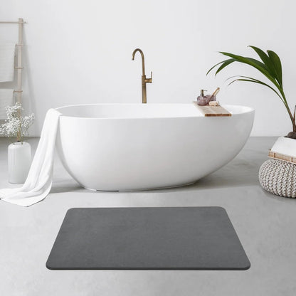 4 Colors! - 24'' x 15'' Diatomaceous Quick-Drying Stone Bath Mat