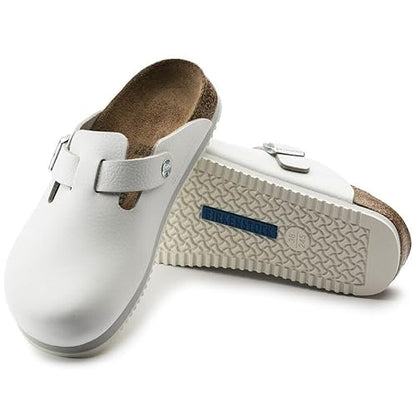 Birkenstock Boston Super Grip Natural Leather Clogs