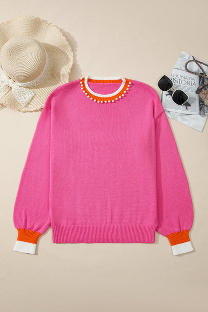 Threaded Pear Anahi Drop Shoulder Knit Sweater