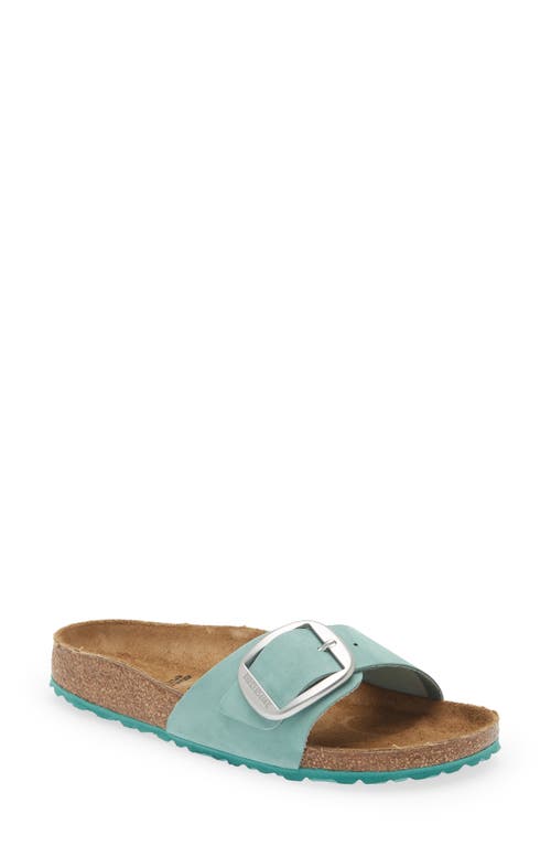 Birkenstock Unisex Madrid Big Buckle Nubuk Leather Beryl