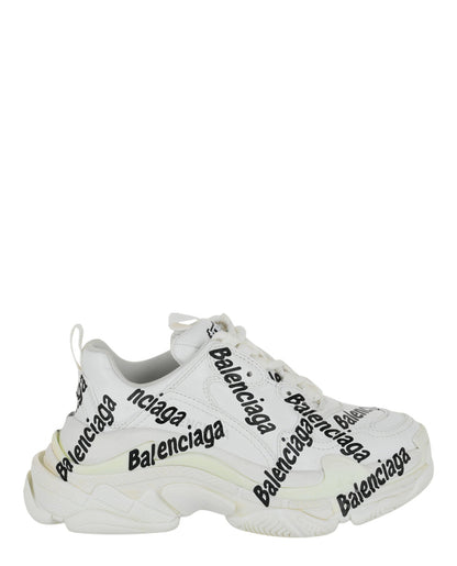 Balenciaga Triple S Logotype Low-Top Sneakers