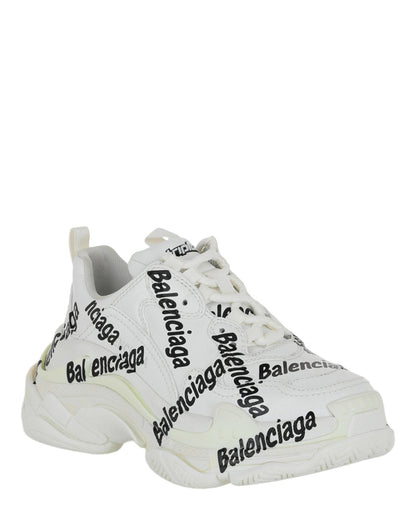 Balenciaga Triple S Logotype Low-Top Sneakers