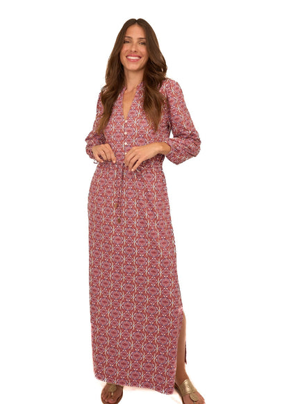 Camden Geo Button Down Maxi Dress