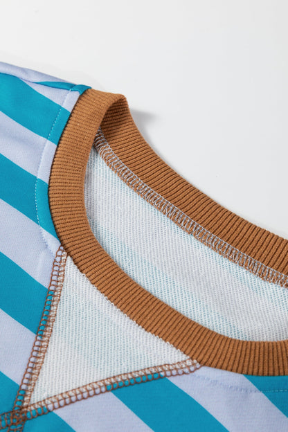 Threaded Pear Madiena Trim Drop Shoulder Sweatshirt