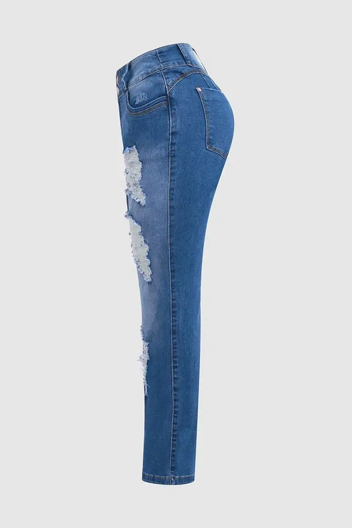 Women’s Jeans T195 | Trendy High-Sense Urban Denim | Premium Sculpted Fit Blue Jeans for Women | Modern Casual Straight-Leg Trousers | 2026 New Season Denim Collection