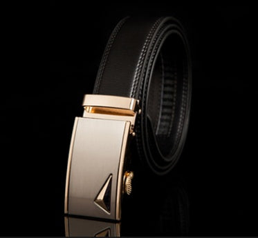 Men’s Factory Direct Automatic Leather Belt | Premium Wholesale Business Ratchet Belt | Luxury Genuine Leather Men's Belt | Sleek Professional No-Hole Automatic Waistband