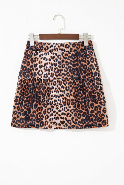 Threaded Pear Giohana Patchwork Hot Mini Skirt