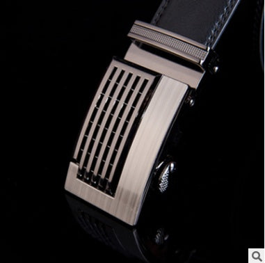 Men’s Factory Direct Automatic Leather Belt | Premium Wholesale Business Ratchet Belt | Luxury Genuine Leather Men's Belt | Sleek Professional No-Hole Automatic Waistband