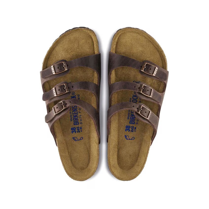 Birkenstock Florida Soft Footbed Oiled Leather Habana