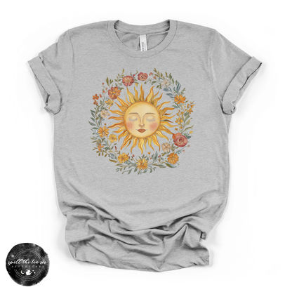 Celestial Sun Tee | Mystical Sun Graphic T-Shirt