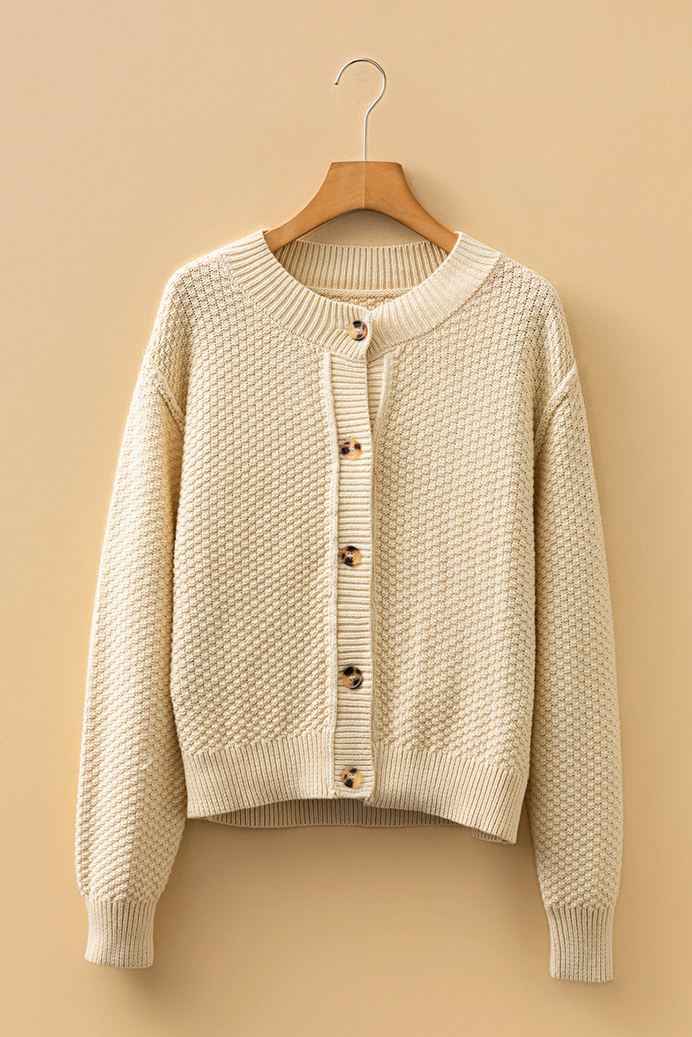 Threaded Pear Sofia Front Cropped Cardigan Sweater