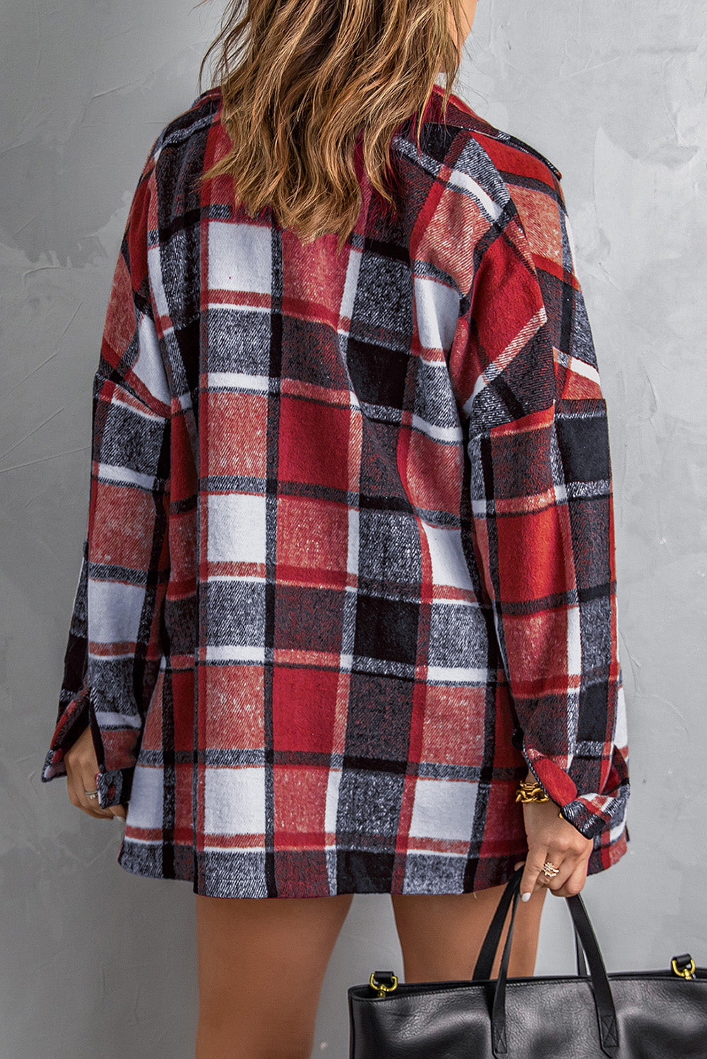 Threaded Pear Rowan Fiery Plaid Print Shirt