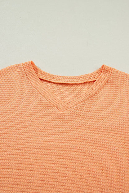 Threaded Pear Xyla Short Sleeve Knit Top