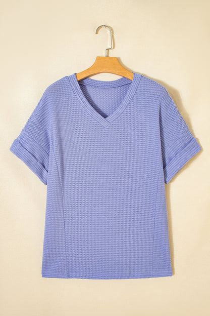 Threaded Pear Nala Short Sleeve Knit Top