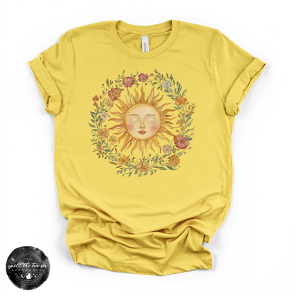 Celestial Sun Tee | Mystical Sun Graphic T-Shirt