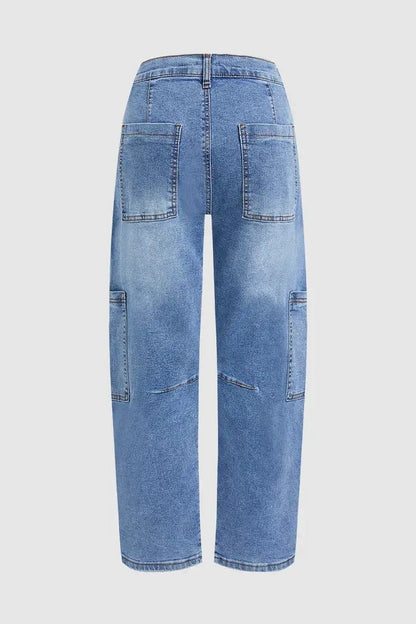 Women’s Jeans T195 | Trendy High-Sense Urban Denim | Premium Sculpted Fit Blue Jeans for Women | Modern Casual Straight-Leg Trousers | 2026 New Season Denim Collection