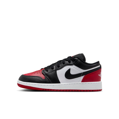 Air Jordan Grade School Retro 1 Low 'Bred Toe 2.0 Gs' Sneakers