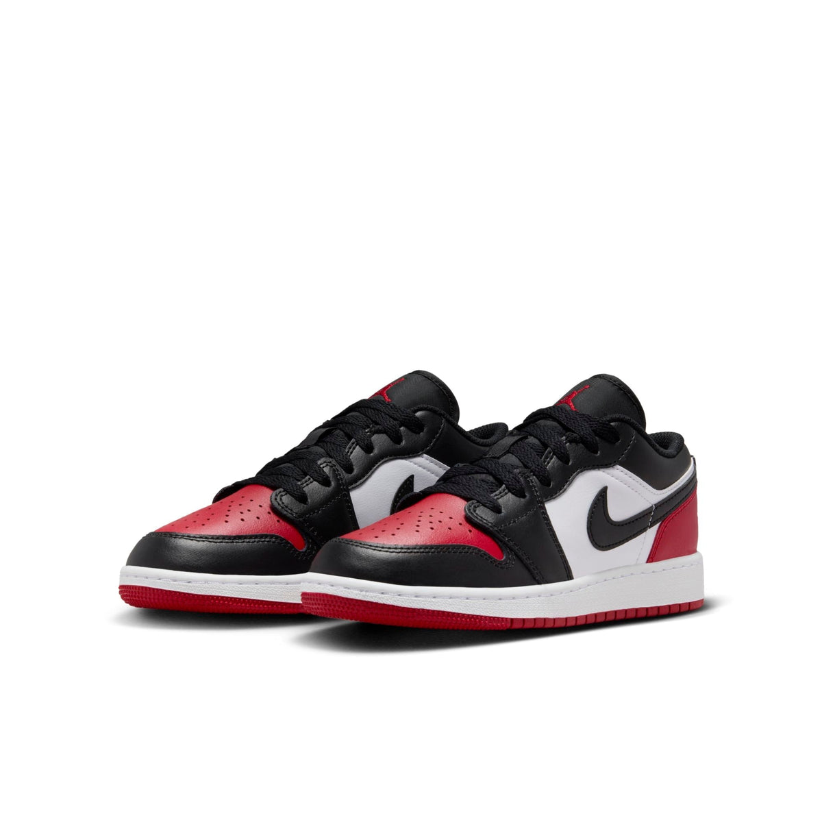 Air Jordan Grade School Retro 1 Low 'Bred Toe 2.0 Gs' Sneakers