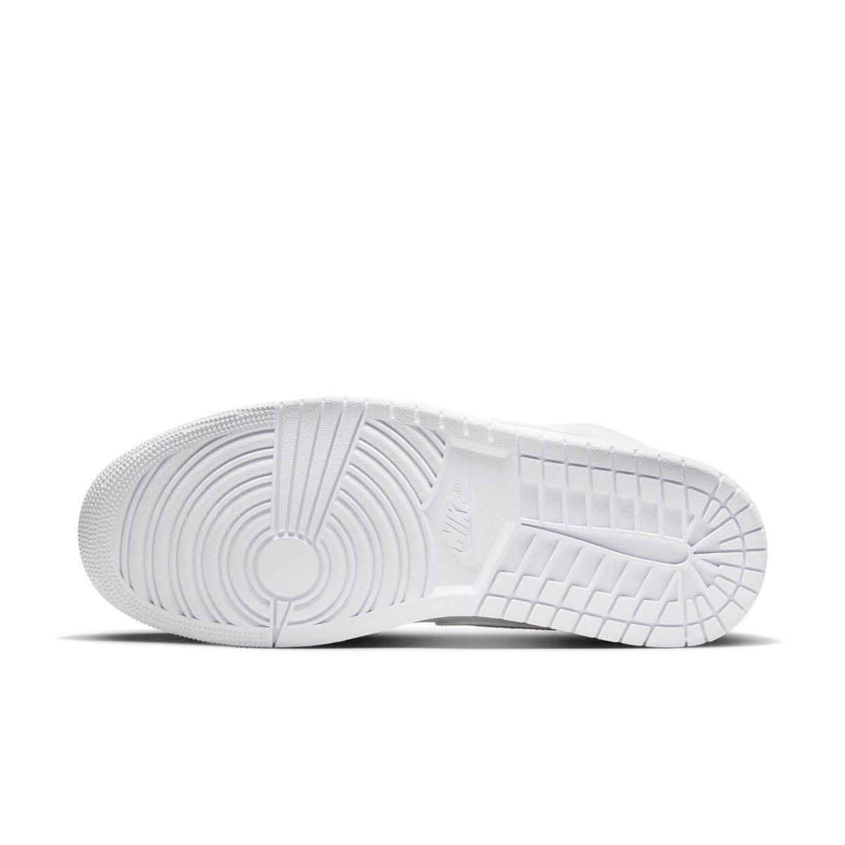 Air Jordan Men's Retro 1 Mid 'Triple White' 2022 Sneakers